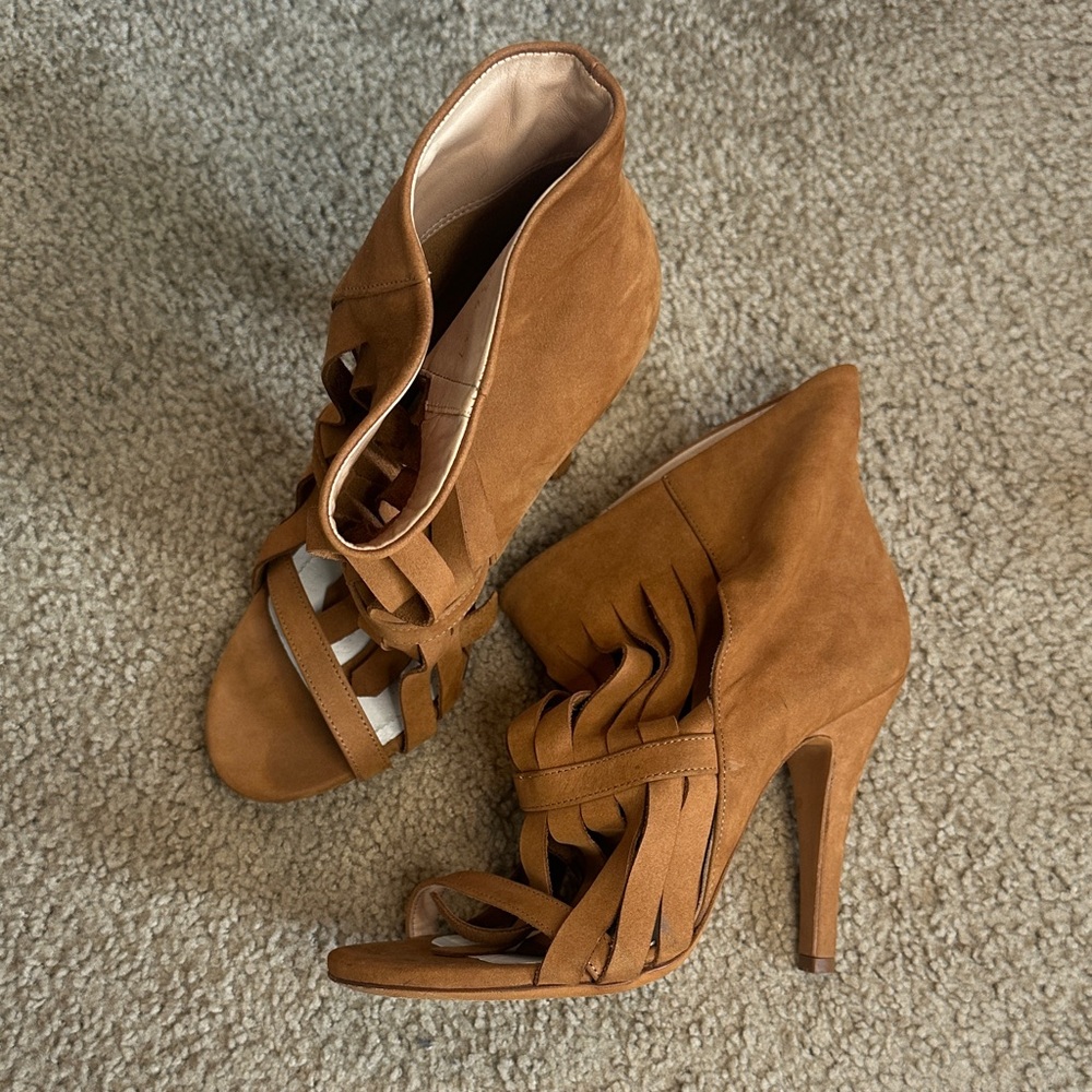 Maison Martin Margiela Brown Fringe Heels